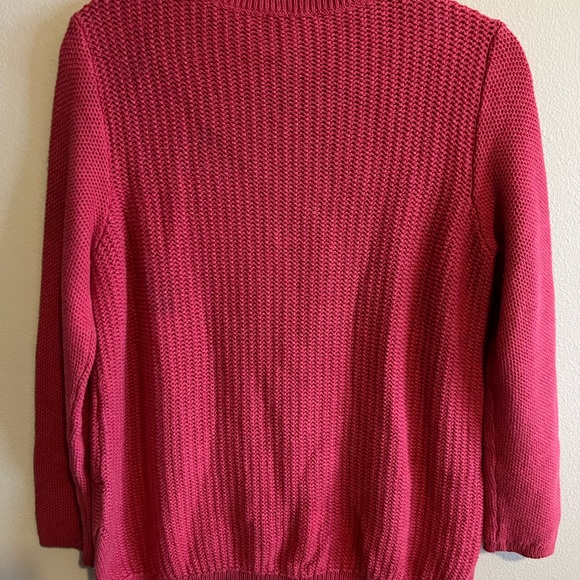 J.Jill Fuschia Chunky Sweater - Picture 4 of 4